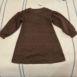Gap brown jersey floral print dress
